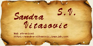 Sandra Vitasović vizit kartica